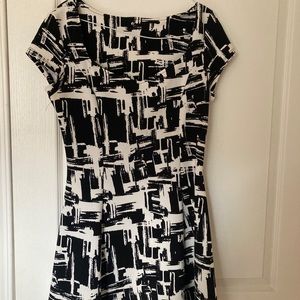 Cute vintage black & white dress